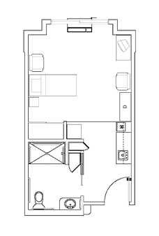 Studio Apartment 2 floor plan